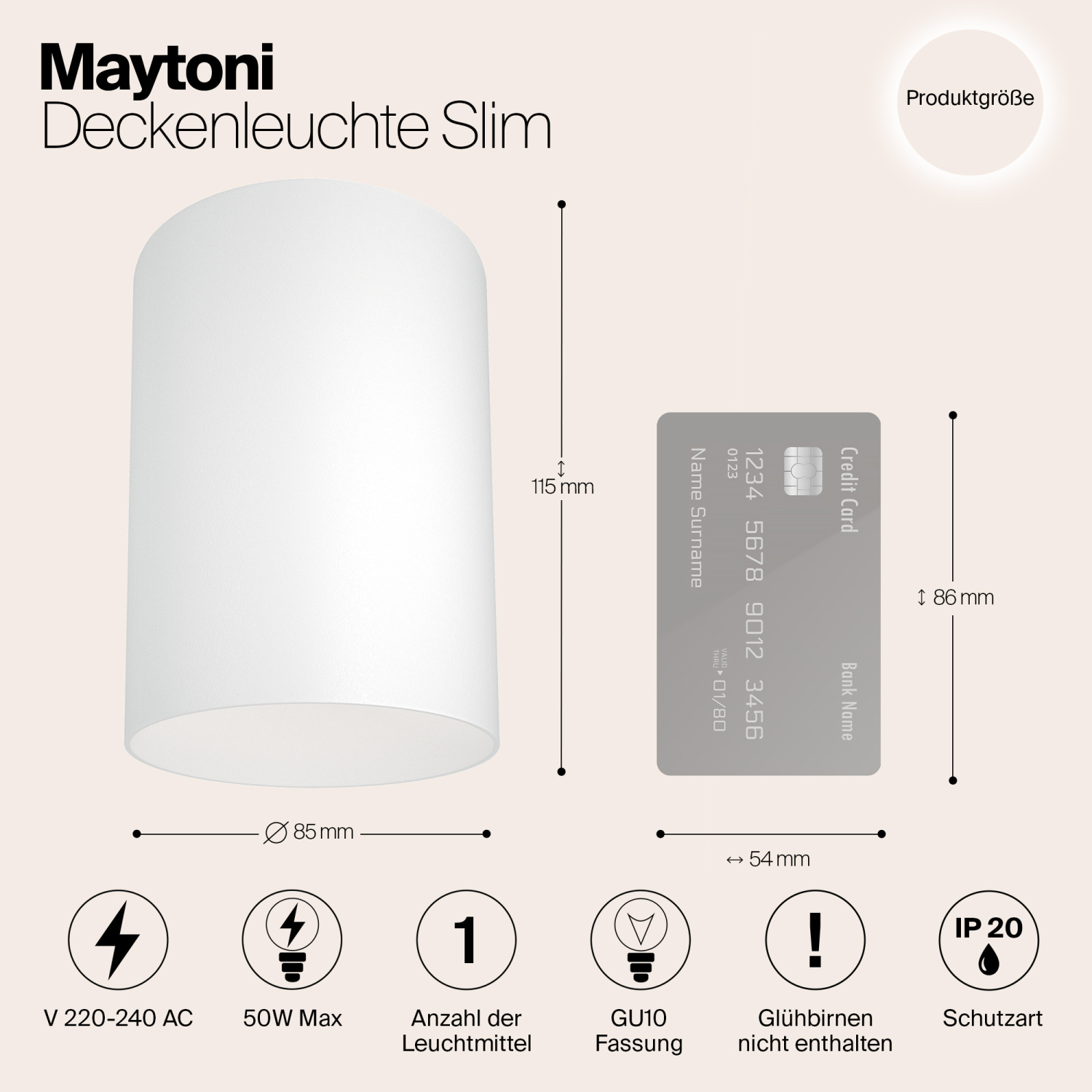 Maytoni Technical Slim Потолочный светильник цвет: белый C014CL-01W