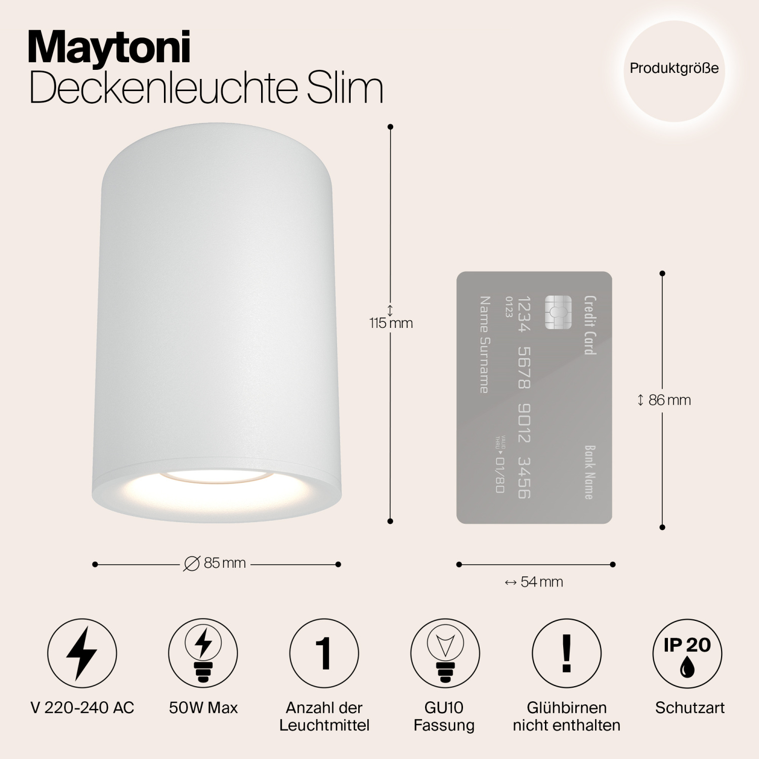Maytoni Technical Slim Потолочный светильник цвет: белый C012CL-01W