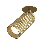 Maytoni Technical Focus Design Встраиваемый светильник цвет: матовое золото C037CL-01G