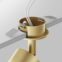 Maytoni Technical Focus Встраиваемый светильник цвет: матовое золото C018CL-01MG