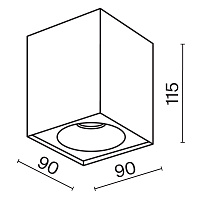 Maytoni Technical Zoom Потолочный светильник цвет: черный C030CL-01B