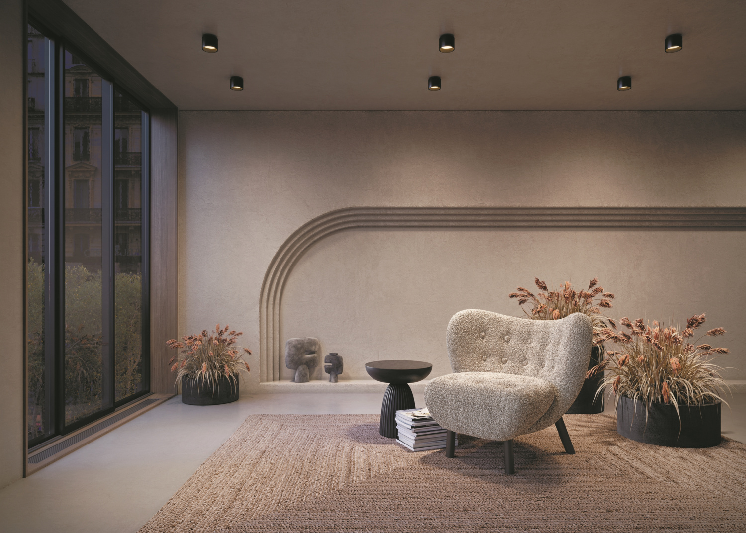 Maytoni Technical Planet Потолочный светильник цвет: черный C009CW-L12B