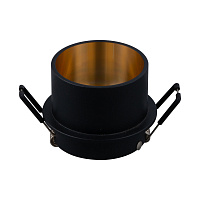 Maytoni Technical Reif Встраиваемый светильник цвет: черный с золотом DL050-01GB