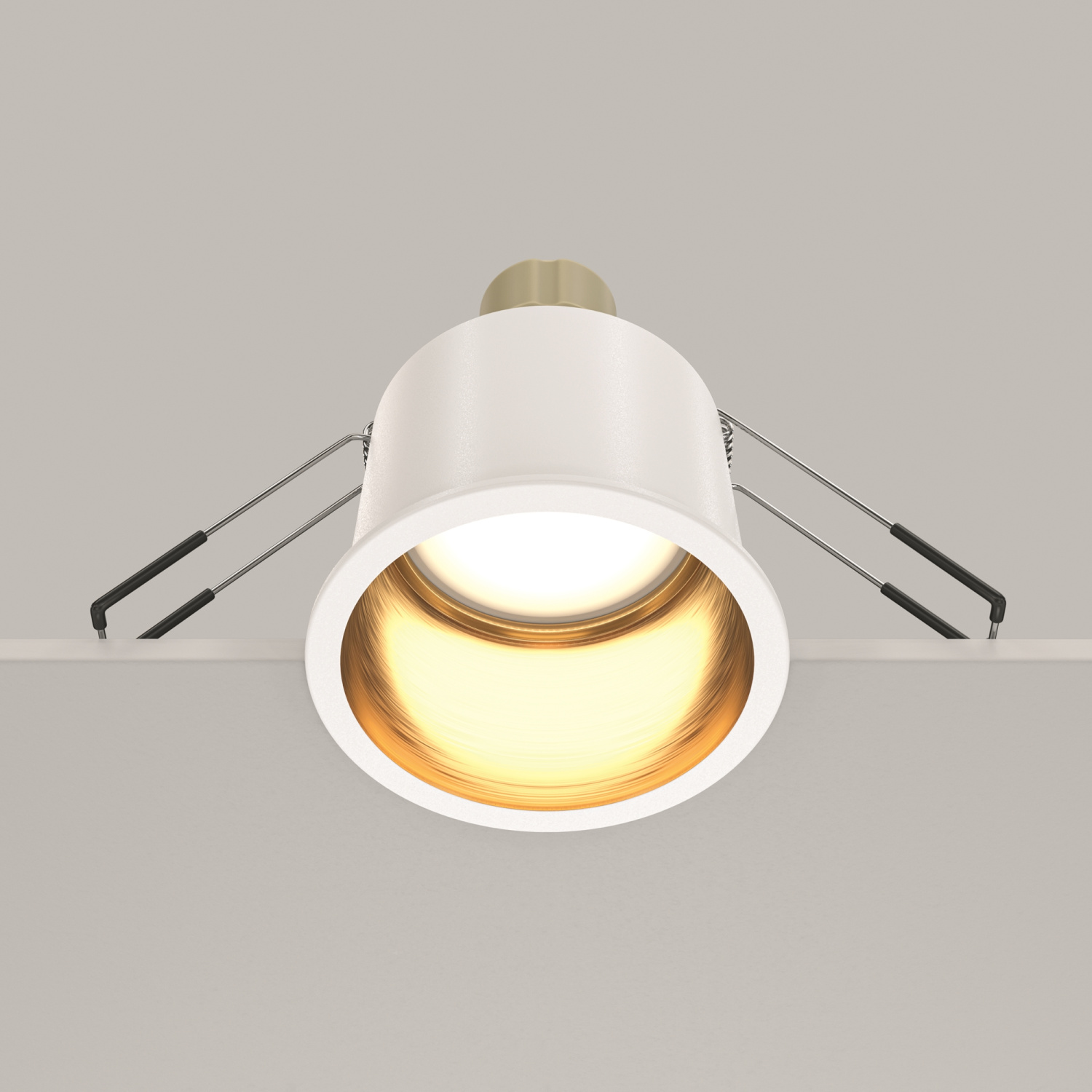 Maytoni Technical Reif Встраиваемый светильник цвет: белый с золотом DL049-01WG