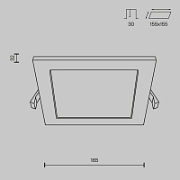 Maytoni Technical Stockton Встраиваемый светильник цвет: белый DL020-6-L12W