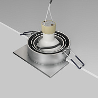 Maytoni Technical Atom Встраиваемый светильник цвет: серебро DL024-2-01S