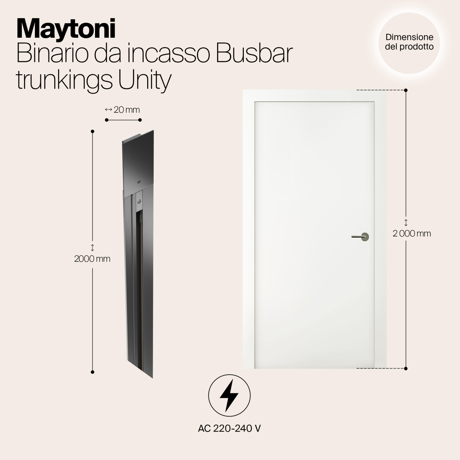 Maytoni Technical Busbar trunkings Unity Шинопровод встраиваемый цвет: черный TRX004-112B