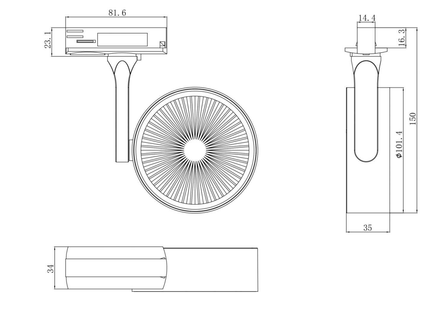 Maytoni Technical Oko Трековый светильник цвет: белый TR024-1-18W4K