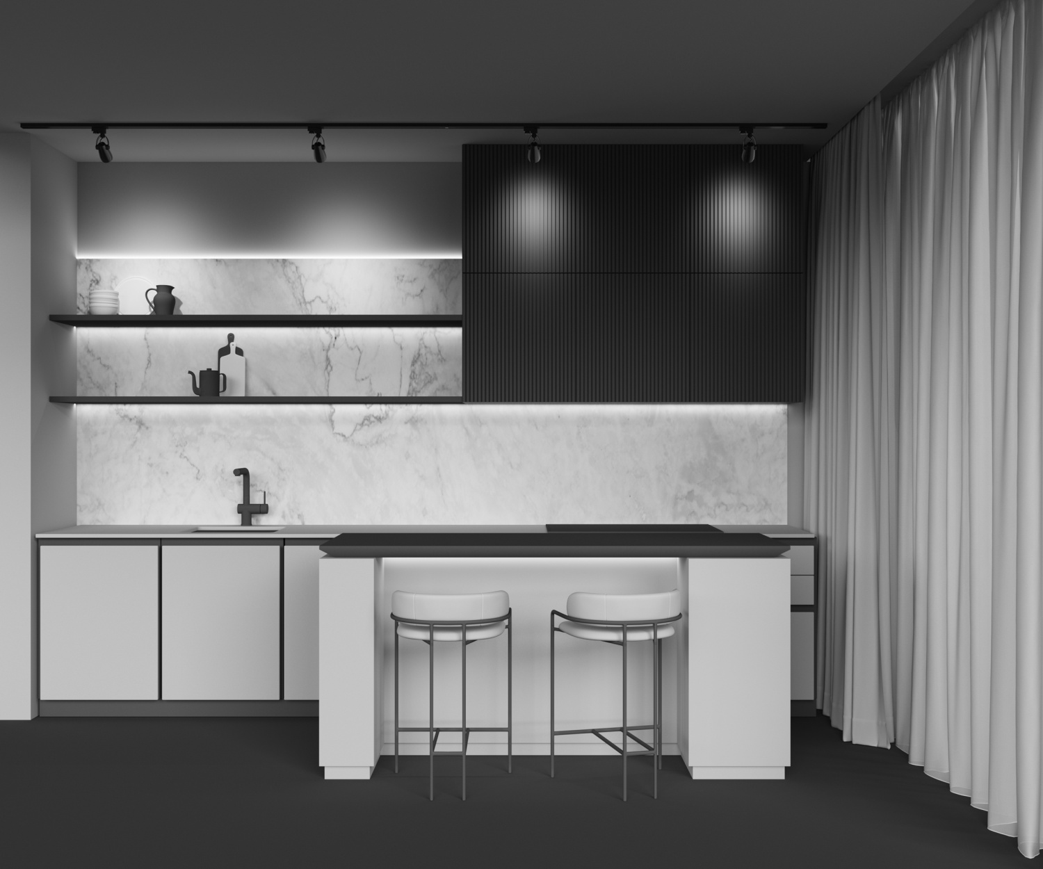 Maytoni Technical Celo Трековый светильник цвет: черный TR001-1-GU10-B