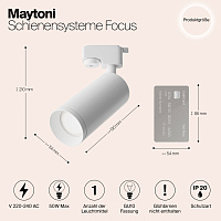 Maytoni Technical Focus Трековый светильник цвет: белый TR004-1-GU10-W