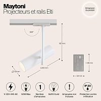 Maytoni Technical Elti Трековый светильник цвет: белый TR005-1-GU10-W