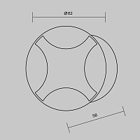 Maytoni Outdoor Biscotti Встраиваемый светильник цвет: черный O036-L3B3K
