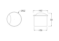 Maytoni Outdoor Biscotti Встраиваемый светильник цвет: белый O035-L3W3K