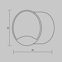 Maytoni Outdoor Biscotti Встраиваемый светильник цвет: черный O035-L3B3K
