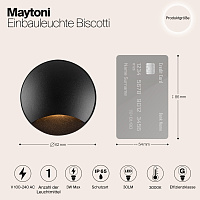 Maytoni Outdoor Biscotti Встраиваемый светильник цвет: черный O035-L3B3K
