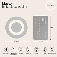 Maytoni Outdoor Limo Встраиваемый светильник цвет: белый O037-L3W3K