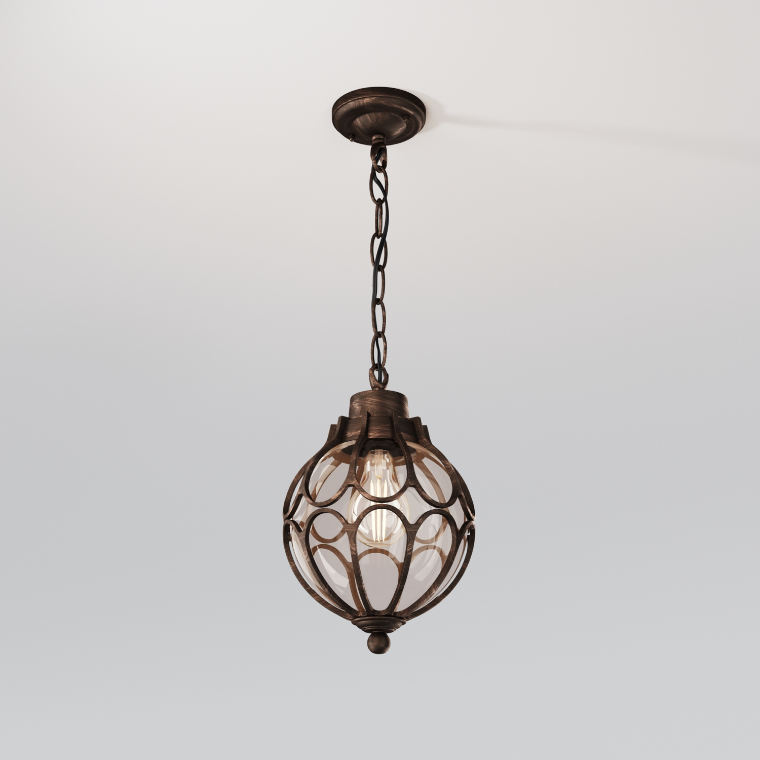 Maytoni Outdoor Via Подвесной светильник цвет: золото антик O024PL-01G