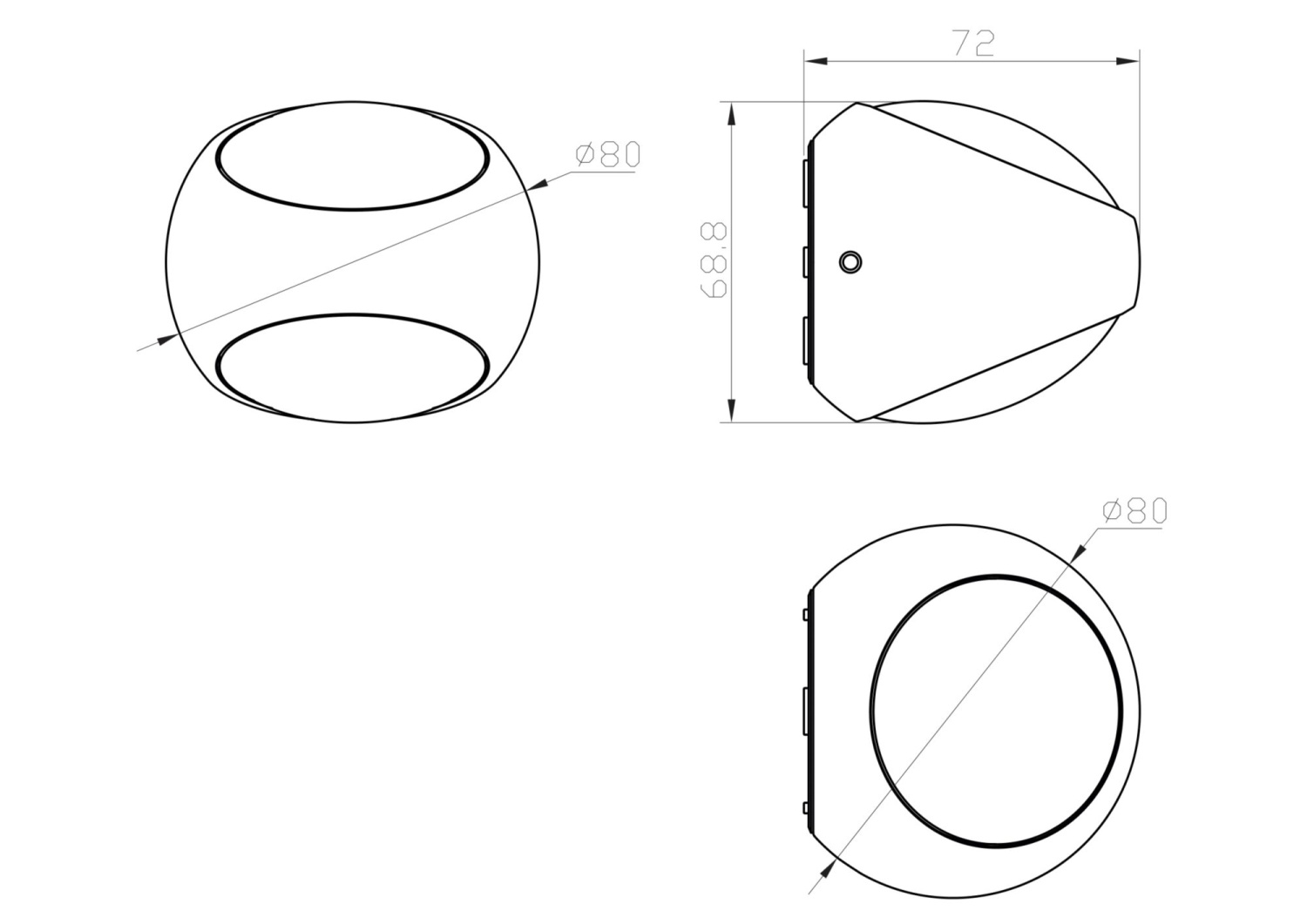 Maytoni Outdoor Stream Настенный светильник (бра) цвет: белый O032WL-L6W3K