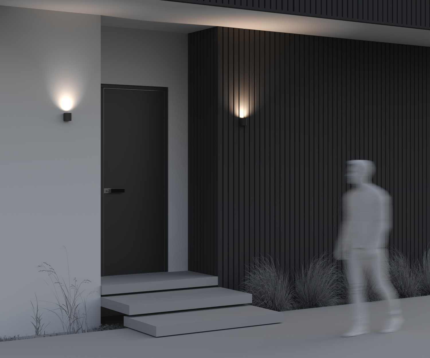 Maytoni Outdoor Slat Настенный светильник (бра) цвет: черный O044WL-01B