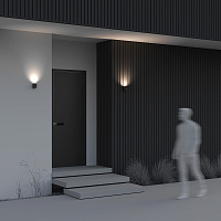 Maytoni Outdoor Slat Настенный светильник (бра) цвет: черный O044WL-01B