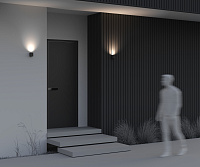 Maytoni Outdoor Slat Настенный светильник (бра) цвет: черный O044WL-01B