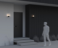 Maytoni Outdoor Piccadilly Настенный светильник (бра) цвет: черный O016WL-01B