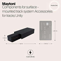 Maytoni Unity Ввод питания черный TRA001B-11B