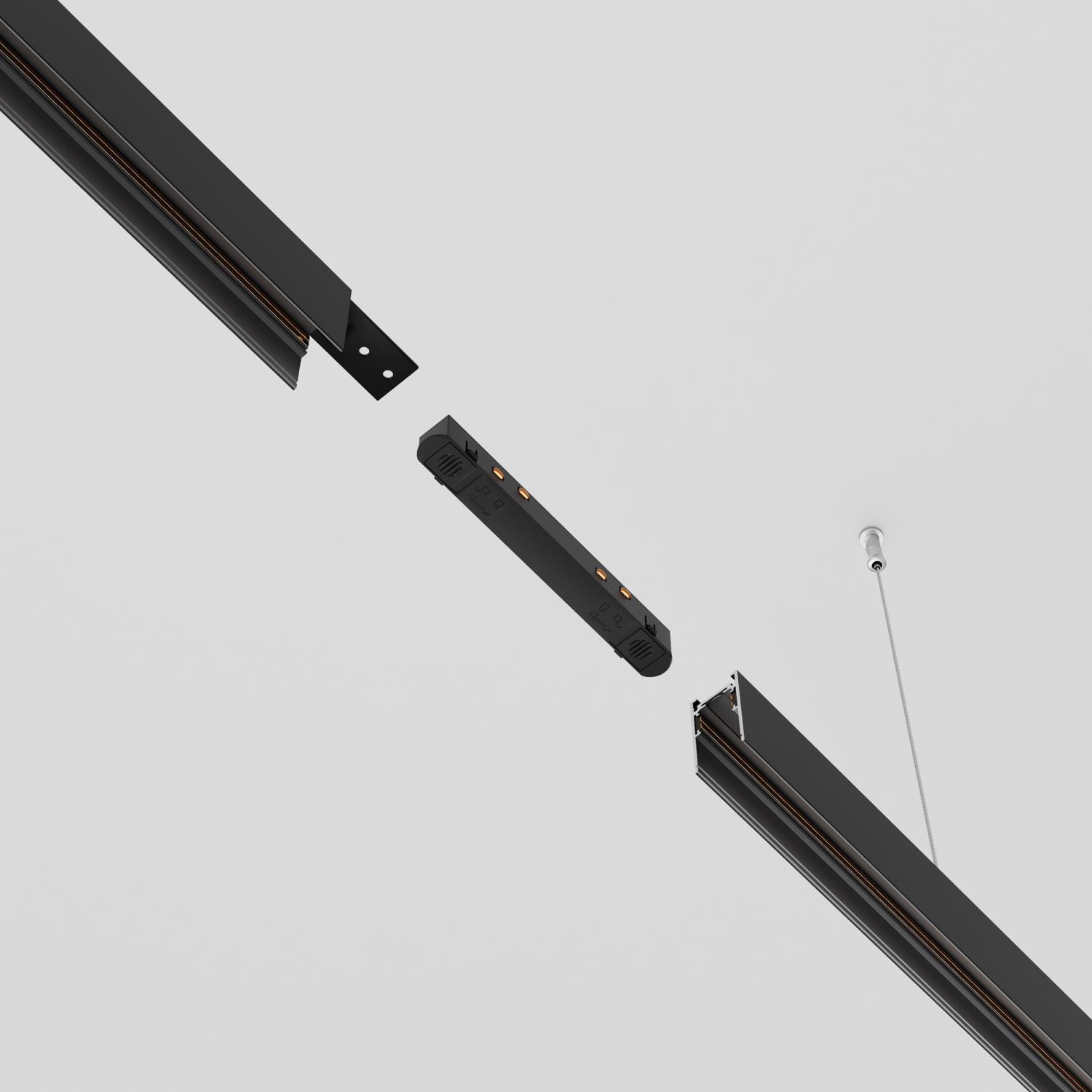 Maytoni Коннектор питания прямой Exility цвет: черный TRA034PC-42B