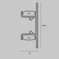 Maytoni Led Strip Профиль ALM-1848-S-2M