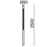 Maytoni Outdoor Mill Садово-парковый светильник цвет: графит O427FL-L30GF3K