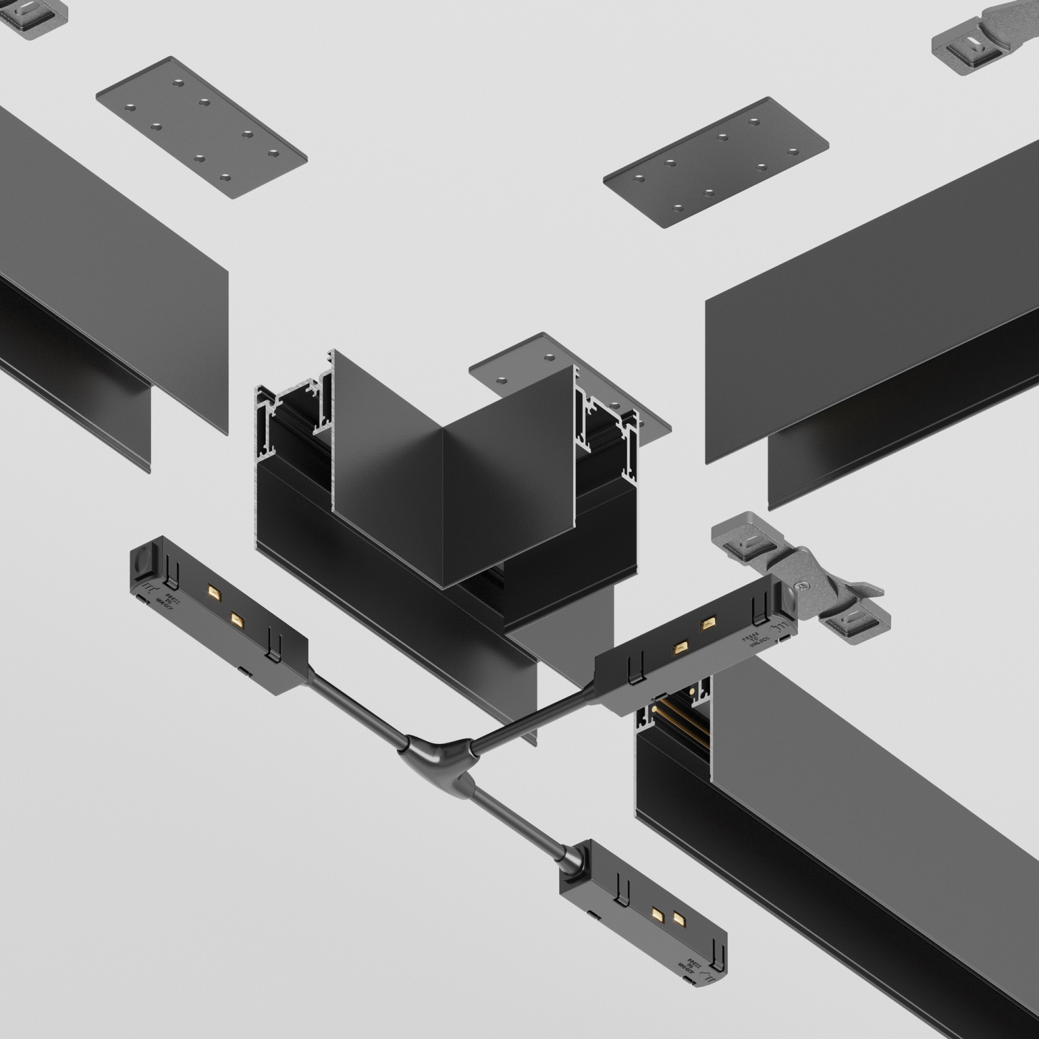 Maytoni Technical Коннектор Т-образный Gravity накладной черный TRA010CT-41B