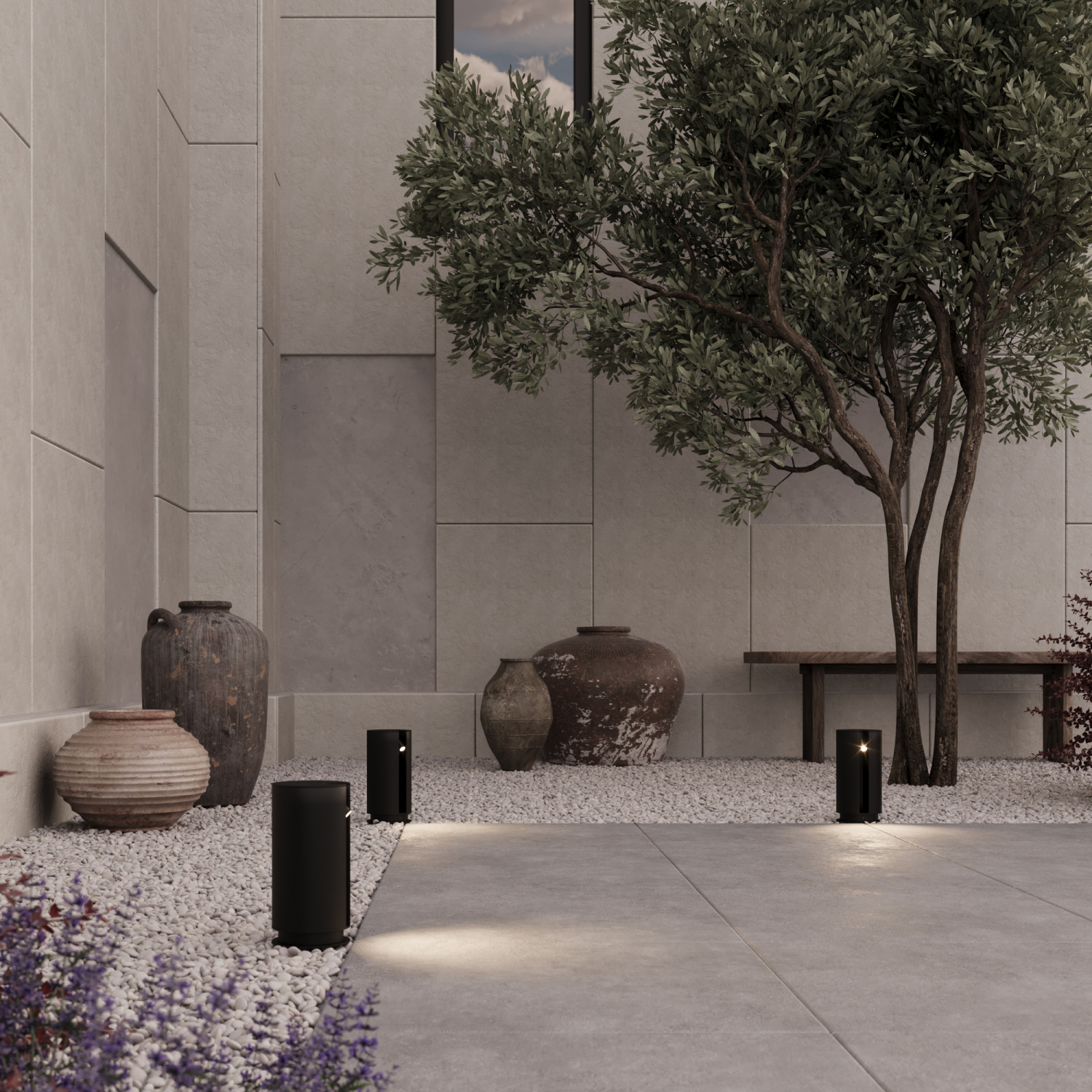 Maytoni Outdoor Cave Ландшафтный светильник цвет: черный O468FL-L3B3K