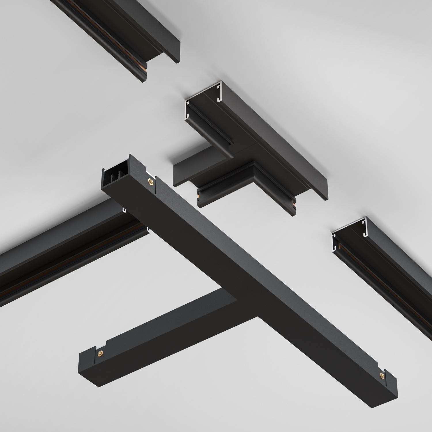 Maytoni Technical Т- образный коннектор питания Basity, черный TRA172TPC-1B