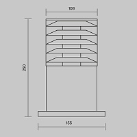 Maytoni Outdoor Bronx Ландшафтный светильник цвет: серый O576FL-01GR