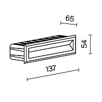 Maytoni Outdoor Bosca Подсветка для лестниц цвет: белый O045SL-L5W3K