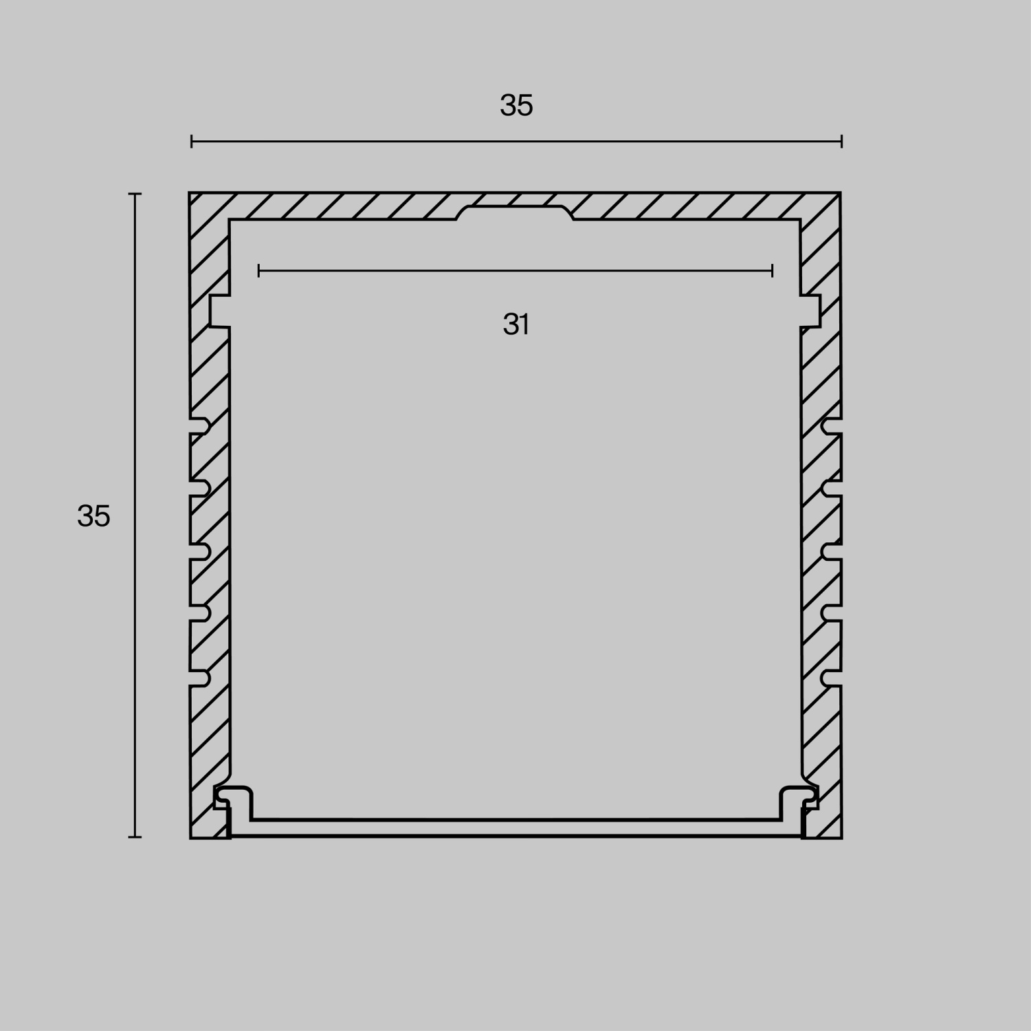 Maytoni Led Strip Профиль ALM-3535A-S-2M