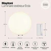 Maytoni Outdoor Erda Ландшафтный светильник цвет: белый O594FL-01W1
