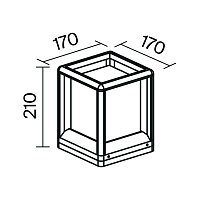 Maytoni Outdoor Trim Ландшафтный светильник цвет: графит O455FL-01GF1