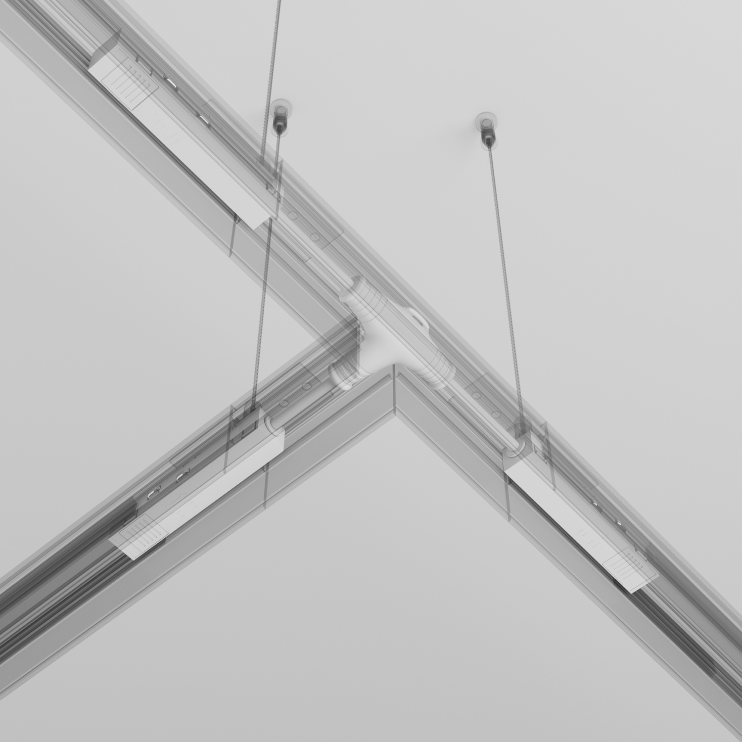 Maytoni Technical Коннектор питания Т-образный Exility белый TRA034CWT-42W