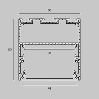 Maytoni Led Strip Профиль ALM-5050-S-2M