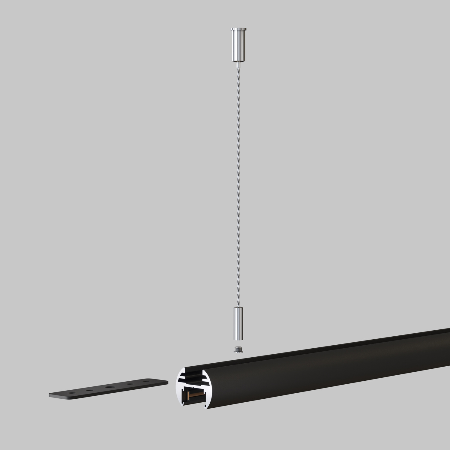 Maytoni Technical Тросовый подвес Basity, 2 шт TRA172SW-R-1B