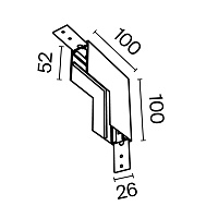 Maytoni Technical Коннектор внутренний Exility накладной белый TRA034ICL-41W
