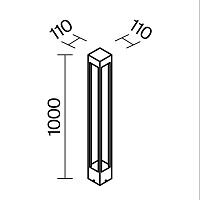 Maytoni Outdoor Elbe Ландшафтный светильник цвет: графит O424FL-L10GF