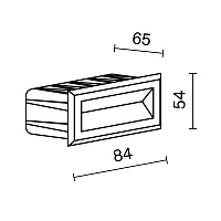 Maytoni Outdoor Bosca Подсветка для лестниц цвет: белый O045SL-L3W3K
