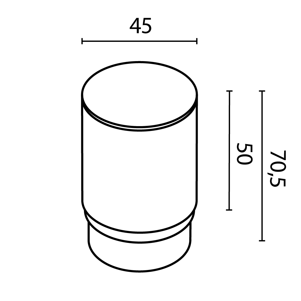 Maytoni Technical Матовый рассеиватель для Focus Led 5Вт RingMAcr-5-W