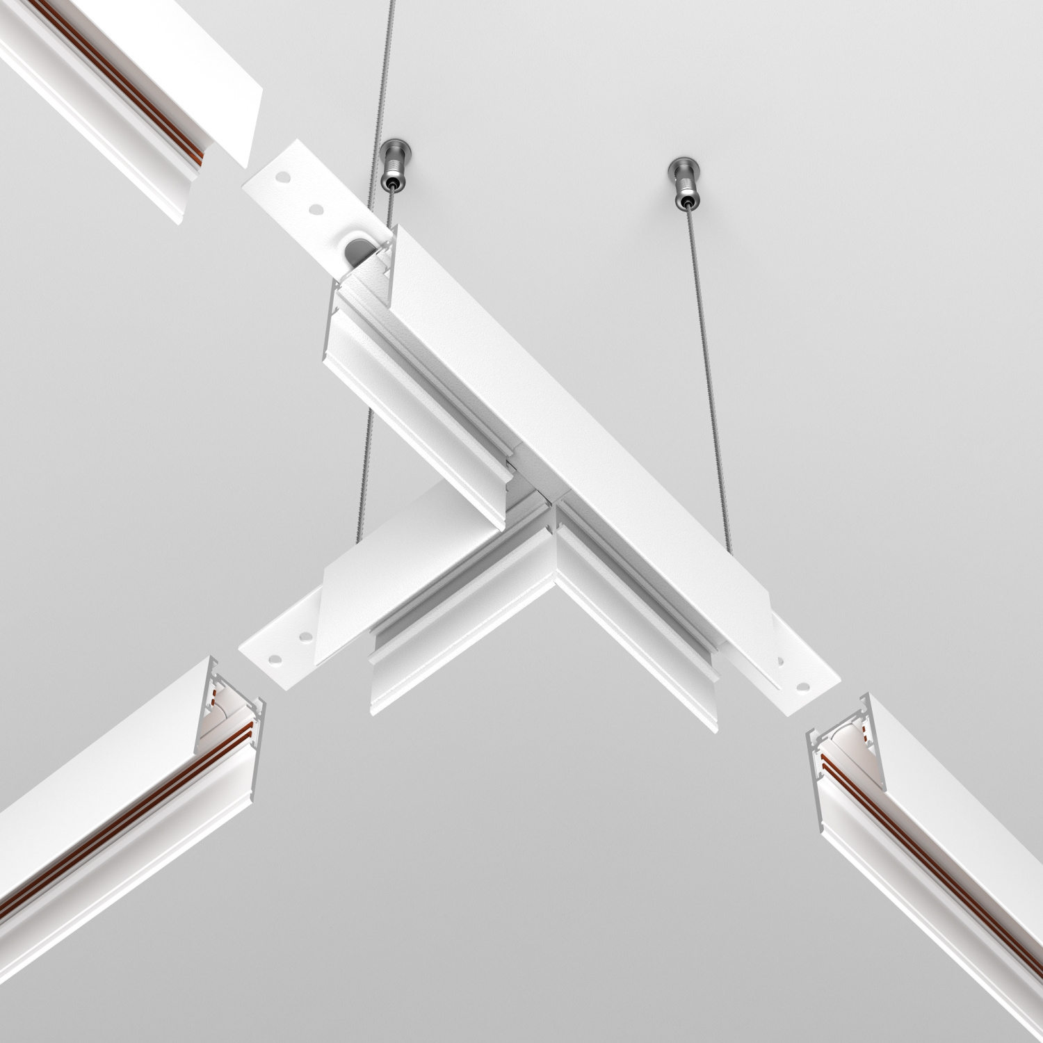 Maytoni Technical Коннектор Т-образный Exility накладной белый TRA034CT-41W