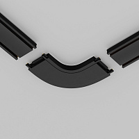 Maytoni Technical Конектор питания полукруглый Radity черный TRA084CR-11B