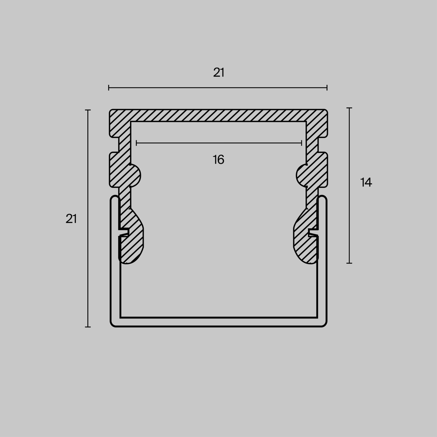 Maytoni Led Strip Профиль ALM007S-2M