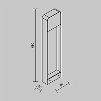 Maytoni Outdoor Porte Ландшафтный светильник цвет: черный O481FL-L7B3K