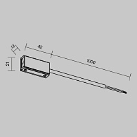 Maytoni Technical Ввод питания Flexity TRA200B-11B-100